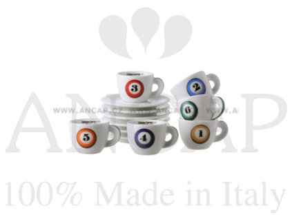 3969 biliardo salek na espresso edex s podsalkem edex 60 ml sada 6 ks