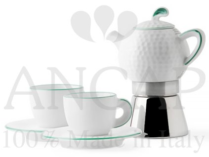 ancap-filo-verde-kavovar-golf-na-espresso-2-porce-se-salky-a-s-podsalky-sada