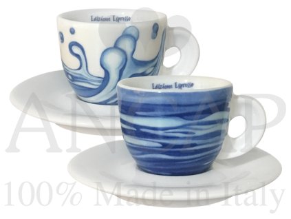 4179 preziosa salek na espresso edex s podsalkem edex 60 ml sada 2 ks