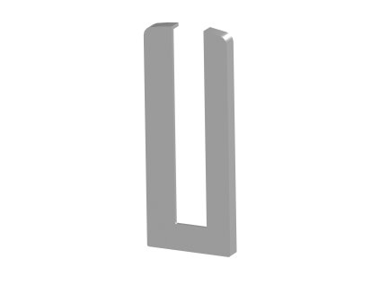 45109 zaslepka sl 121x45 elox al s e left glass 16 7