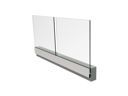 45604 celosklenene zabradlie v al profile 2500x1000mm