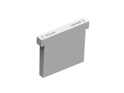 45751 pvc kotviaci klin pre sklo