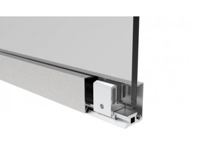 45814 svorkovy al profil 3m s krycou listou nerez eco