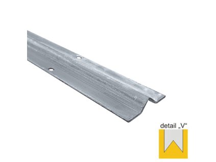 46357 kolajnicka vodiaca spodna v inox l3m