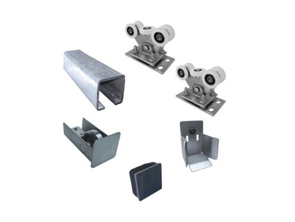 46708 sada pre posuvnu branu do 4 5m zn nylon 70x70mm