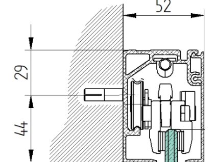 48574 posuv vodiaci profil al elox l3000