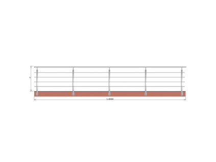 48742 zabradlie br aisi304 40x40x2 4xd12 h900 l6000mm