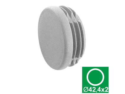49648 zaslepka seda pvc d42 4x2mm