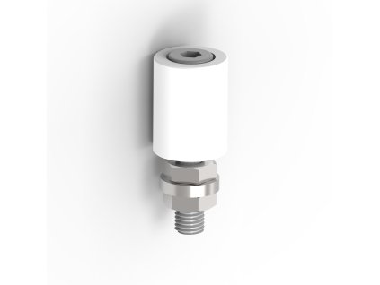 49687 koliesko plastove inox d32mm white