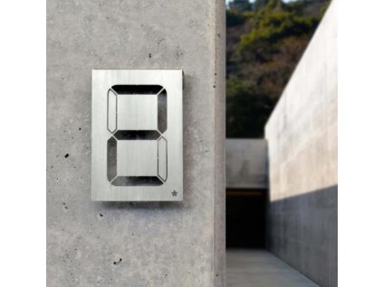 49909 cislo domu nerez 7 segment 190x110x1 universal