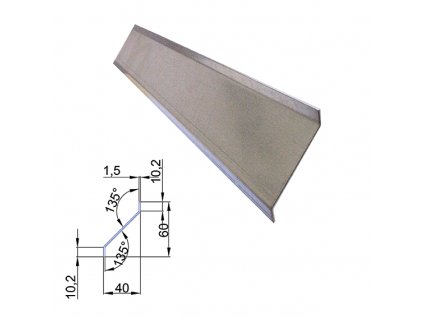50224 ocelova lamela zn 40x60x2000mm z