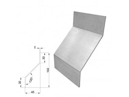 51292 hlinikovy profil z 135 3m