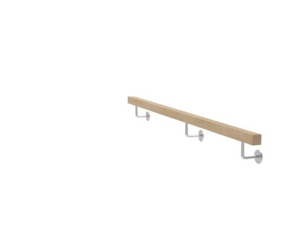 51853 drevene madlo dub a nerezove drziaky jp40x40mm l2000mm