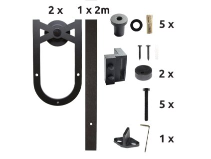 51895 kovanie pre posuvne dvere axus