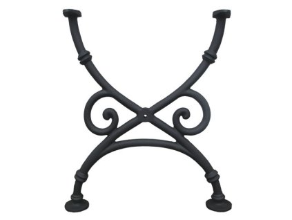 52714 rameno stola 670x580mm cast iron black