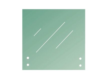 54433 sklo cire kalene lepene s otvormi