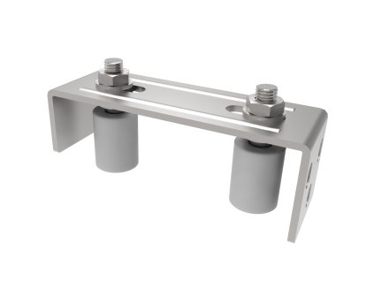 54745 vedenie horne 2 rolky inox 165x57mm d30