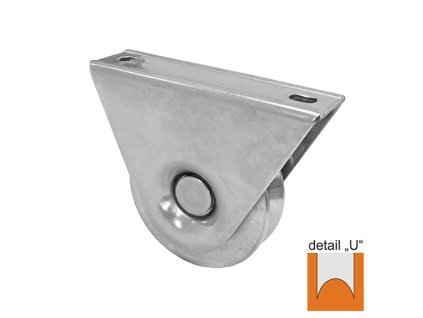 55015 kladka pojazdu komplet u inox d80