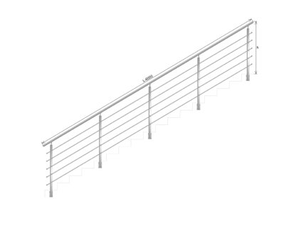 55378 zabradlie bs schody aisi304 40x40x2 4xd12 h900
