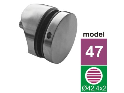 55615 drziak vyplne skla model 47 aisi316 d42 4x2 d50 h