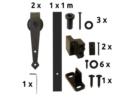 55684 kovanie pre posuvne dvere mini gladio