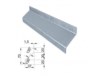 56098 ocelova lamela fe 37x70x2000mm z