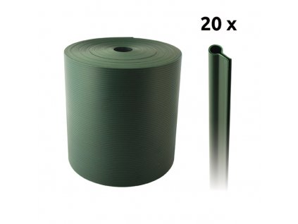 56101 tieniaci pas pvc zelena 190mm 26m 20prichytiek