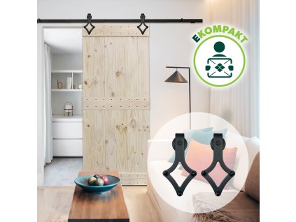 56161 kovanie pre posuvne dvere rhombus 2