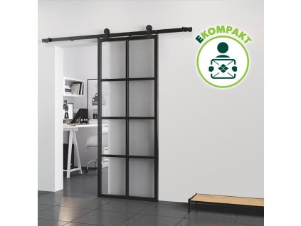 56353 dvere s kovanim simplex hlinikove 02 cierne clr