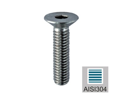 57388 skrutka nerez zapustena hlava aisi304 m10x35mm