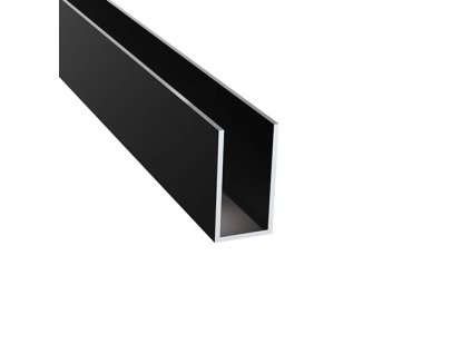 57793 zasklenie pevne profil u 36x19x1 5mm black