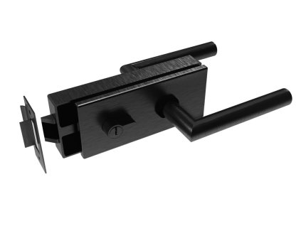 58705 zamka pre sklenene dvere black pz zamok pz