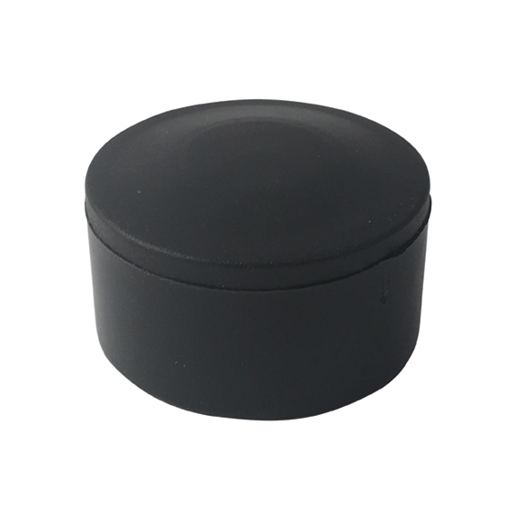 Čiapočka na stĺpik D48mm PE čierna