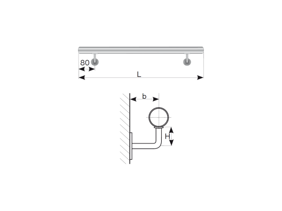 Madlo AISI304, D42,4/L5000mm