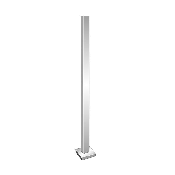 Stĺpik antikor, VK-rovné AISI304, 40x40/H1000mm