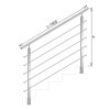 55372 zabradlie schody bs aisi304 40x40x2 4xd12 h900 l1