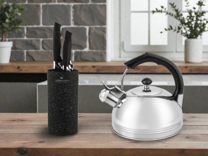 Čierne nože + čajník VALENTÍN 1