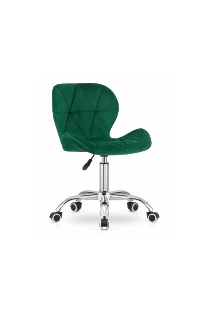 Otočná stolička AVOLA velvet - zelená