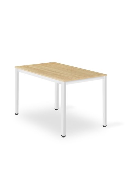 Stôl TESSA 120cm x 60cm - dub / biele nohy