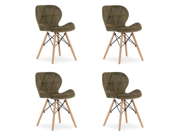 3805 krzeslo LAGO aksamit braz x4