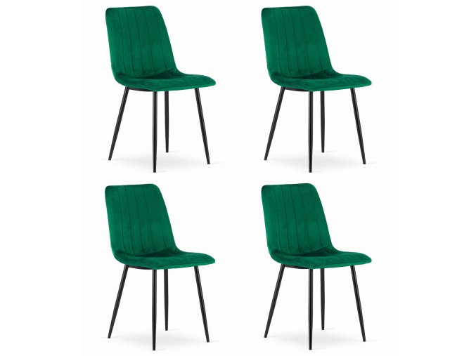 3463 LAVA krzeslo ciemnozielone x4