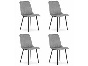 3869 LAVA krzeslo jasnooszare x4