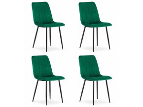 3463 LAVA krzeslo ciemnozielone x4