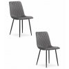 3502 krzeslo TURIN ciemny szary aksamit x2