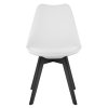 3705 MARKE krzeslo biale nogi czarne PP przod