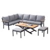 slo pl HLINIKOVY TEAKOVY ZAHRADNY NABYTOK ROHOVA SOFA STOL 2 TABURETY ANTRACITOVA SEDE VANKUSE 0411 2341 1
