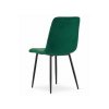 Kreslo TURIN - tmavozelený zamat / čierne nohy