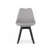 Stolička MARK sivá / čierne nohy