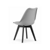 Stolička MARK sivá / čierne nohy