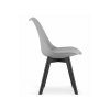 Stolička MARK sivá / čierne nohy